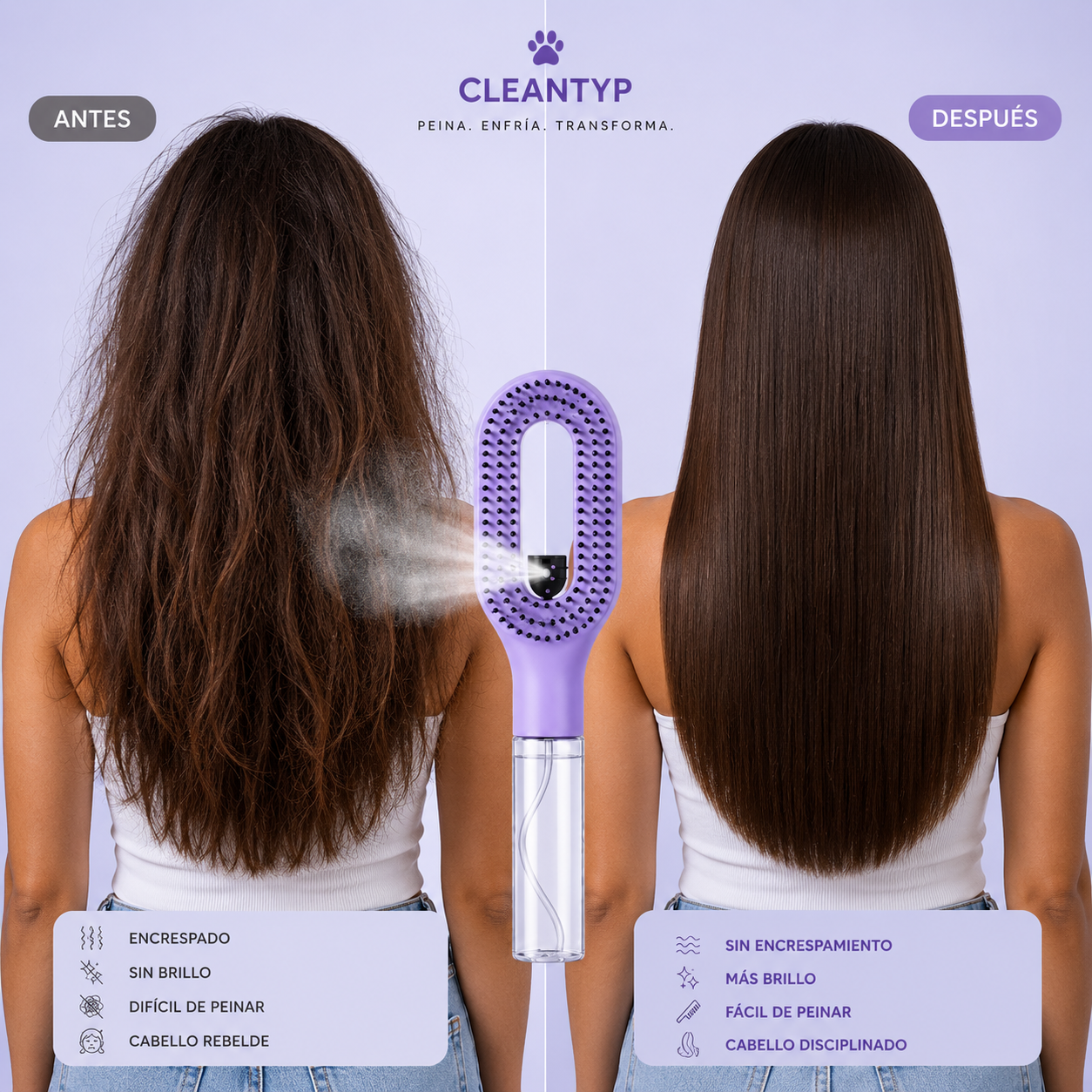 CLEANTYP™  Spray Brush 2 en 1